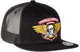 Powell Cap Winged Ripper Trucker Black