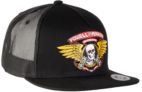 Powell Cap Winged Ripper Trucker Black