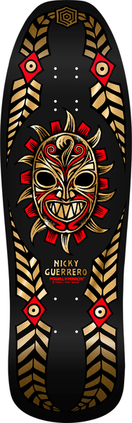 Powell Deck Reissue Guerrero Mask Black Gold Foil