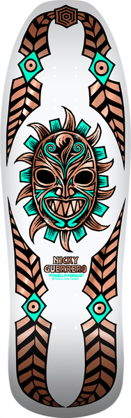 Planche de skateboard Powell Peralta Reissue Guerrero Mask Wht Copper Foil 10"