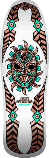 Planche de skateboard Powell Peralta Reissue Guerrero Mask Wht Copper Foil 10"