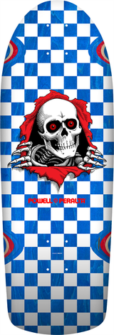 Planche de skateboard Powell Peralta Reissue OG Ripper Checker Blue Veneer 10"