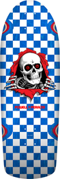 Planche de skateboard Powell Peralta Reissue OG Ripper Checker Blue Veneer 10"