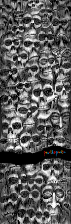 Grip skateboard Powell Peralta Color Me Skullz 10,5" x 33"