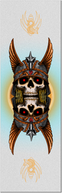 Powell Grip Plaque Anderson Skull Clear