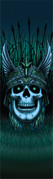 Powell Grip Anderson Skull Green