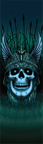 Powell Grip Anderson Skull Green