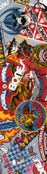 Grip skateboard Powell Peralta Collage 3 White 9" x 33"