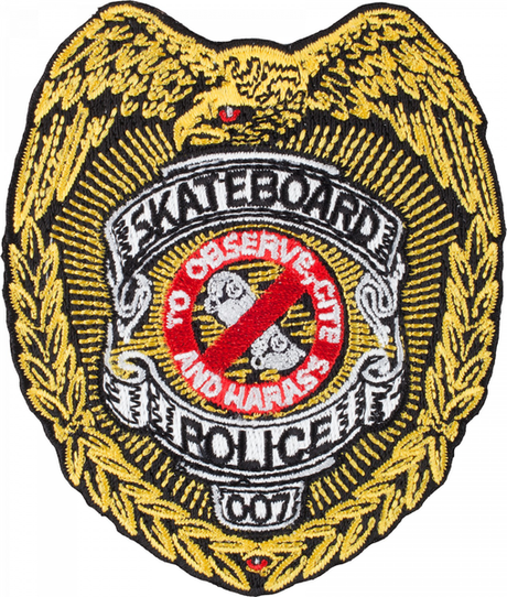 Powell Patch Skateboard Police