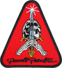 Powell Patch Skull & Sword Red