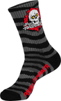 Powell Socks Ripper Charcoal Black Rips