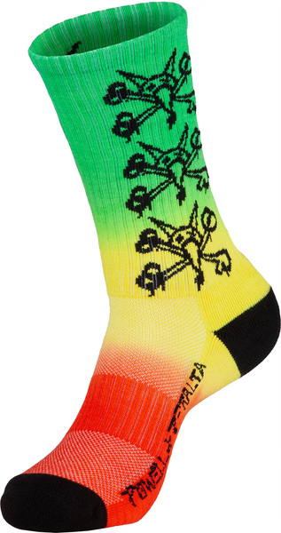 Powell Socks Vato Rats Rasta Fade