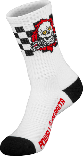 Powell Socks Ripper Checker Stripes Red Black