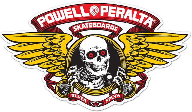 Powell Sticker Winged Ripper Red (30Cm)