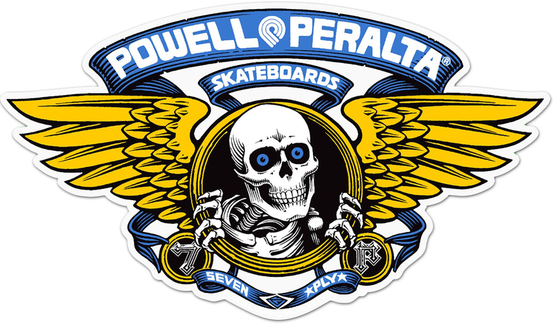 Powell Sticker Winged Ripper Blue (30Cm)