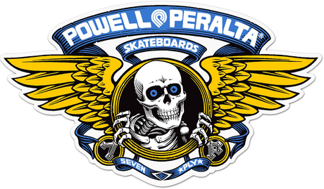 Powell Sticker Winged Ripper Blue (30Cm)
