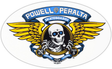 Powell Stickers Winged Ripper 6.5 (20 Pk) Blue