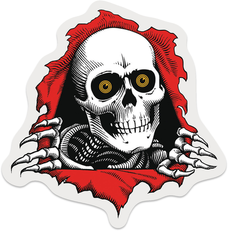 Powell Sticker Ripper Die Cut (Pack De 10) 7.5Cm