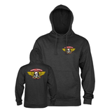 Powell Sweat Winged Ripper Hood Charcoal