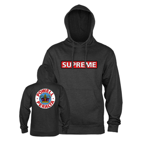 Powell Sweat Supreme Hood Charcoal Heather
