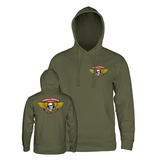 Powell Sweat Winged Ripper Hood Army