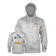 Powell Sweat Skateboard Skeleton Hood Gray Heather