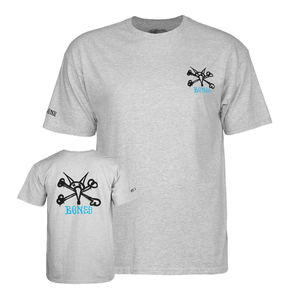 Powell T-Shirt Rat Bones Ss Gray