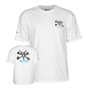 Powell T-Shirt Rat Bones Ss White