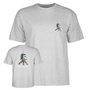 Powell T-Shirt Skull & Sword Ss Grey