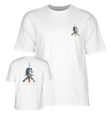 Powell T-Shirt Skull & Sword Ss White