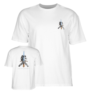 Powell T-Shirt Skull & Sword Ss White