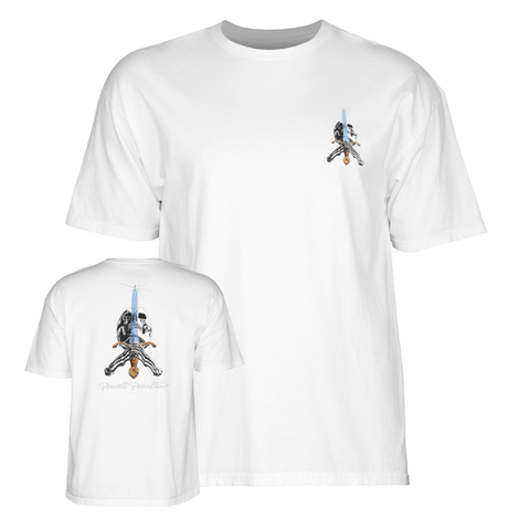 Powell T-Shirt Skull & Sword Ss White