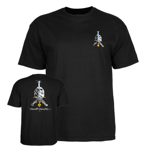 Powell T-Shirt Skull & Sword Ss Black