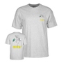 Powell T-Shirt Skateboard Skeleton Ss Gray
