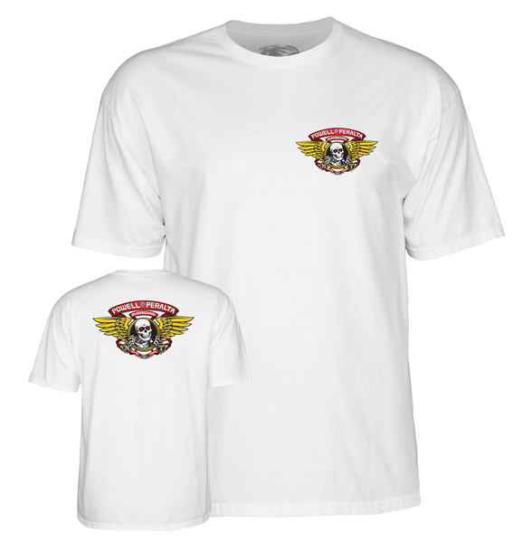 Powell T-Shirt Winged Ripper Ss White