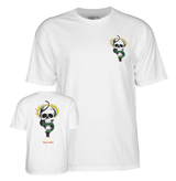 Powell T-Shirt Mcgill Skull & Snake Ss White