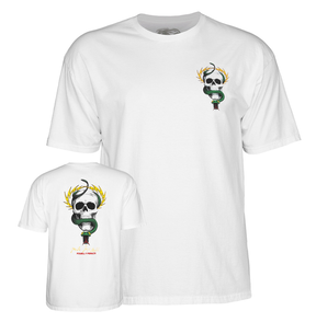 Powell T-Shirt Mcgill Skull & Snake Ss White