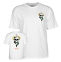 Powell T-Shirt Mcgill Skull & Snake Ss White