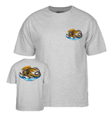 Powell T-Shirt Oval Dragon Ss Gray
