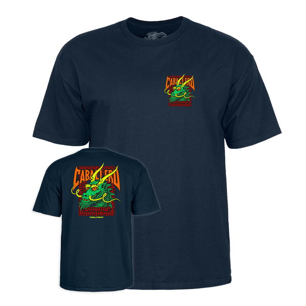 Powell T-Shirt Cab Street Dragon Ss Navy