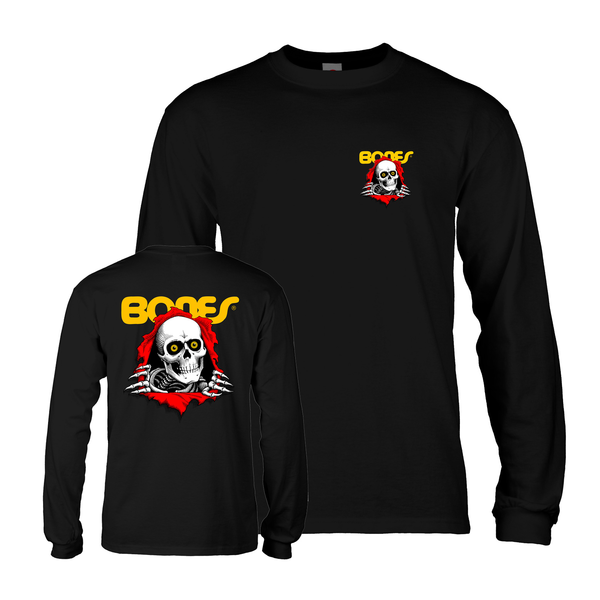 Powell T-Shirt Ripper Ls Black