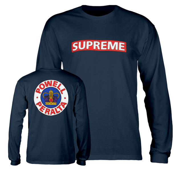 Powell T-Shirt Supreme Ls Navy