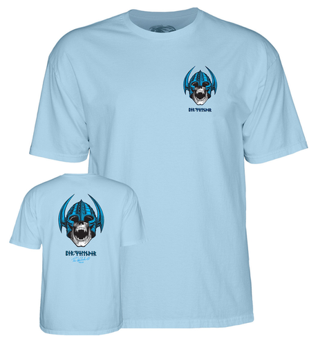 Powell T-Shirt Welinder Nordic Skull Ss Powder Blue