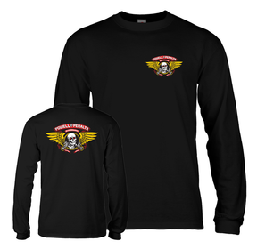 Powell T-Shirt Winged Ripper Ls Black