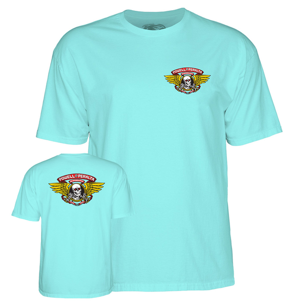 Powell T-Shirt Winged Ripper Ss Celedon