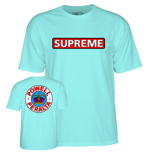 Powell T-Shirt Supreme Ss Teal Ice