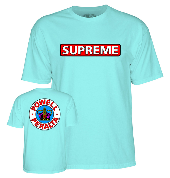 Powell T-Shirt Supreme Ss Teal Ice