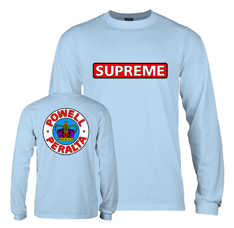 Powell T-Shirt Supreme Ls Powder Blue