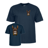 Powell T-Shirt Andy Anderson Skull Ss Navy