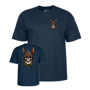 Powell T-Shirt Andy Anderson Skull Ss Navy